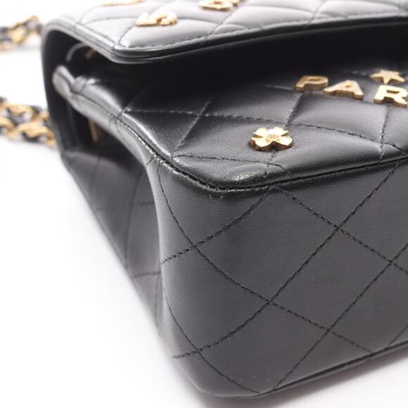 Chanel Matelassé Double Flap Shoulder Bag/Handbag, Lambskin Leather, Women's,... - Picture 10 of 12